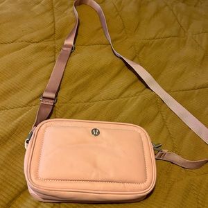 Lululemon crossbody small pink camera bag